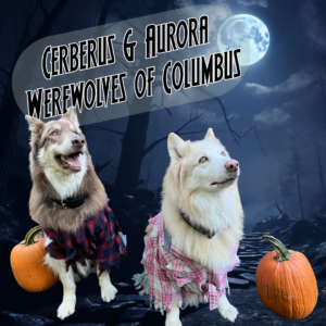 Most Original Costume Winner - Aurora and Cerberus